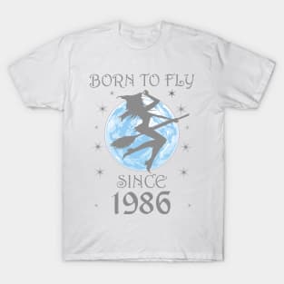 BORN TO FLY SINCE 1952 WITCHCRAFT T-SHIRT | WICCA BIRTHDAY WITCH GIFT T-Shirt